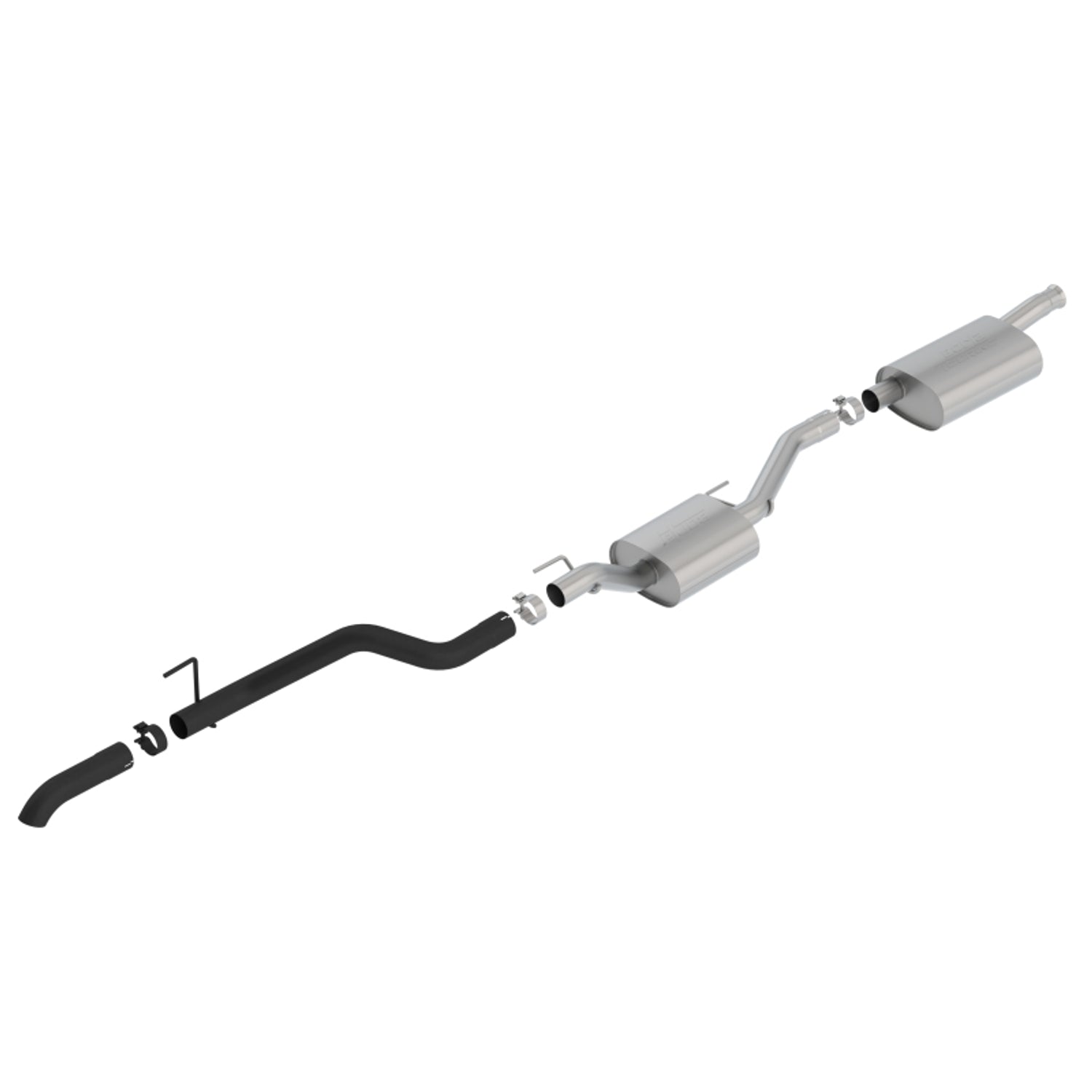 Touring Cat-Back Exhaust System <br> 20-23 Jeep Gladiator 3.6L V6