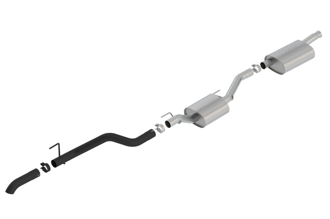 Touring Cat-Back Exhaust System <br> 20-23 Jeep Gladiator 3.6L V6