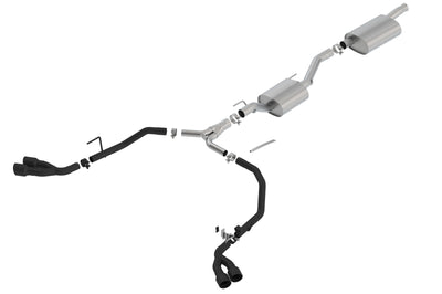 Touring Cat-Back Exhaust System <br> 20-22 Jeep Gladiator 3.6L V6