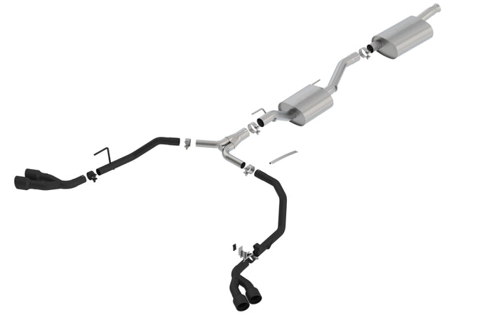 Touring Cat-Back Exhaust System <br> 20-22 Jeep Gladiator 3.6L V6