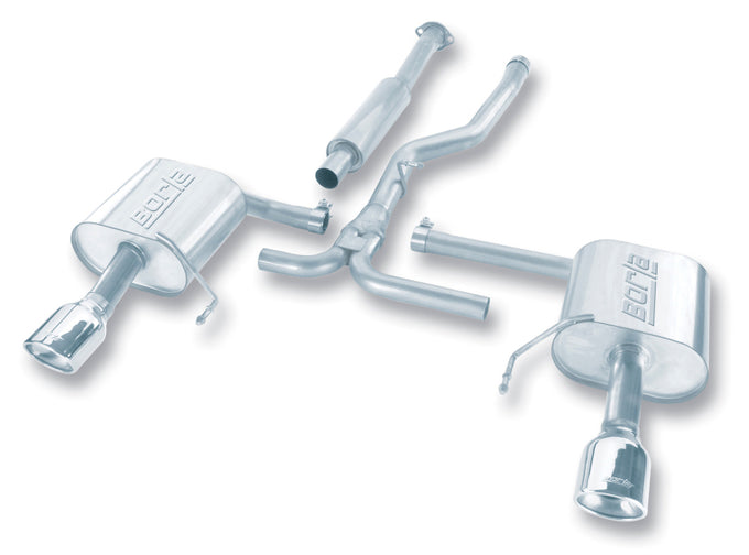 S-Type Cat-Back Exhaust System <br> 2005,07-09 Subaru Legacy GT Limited 2.5L H4
