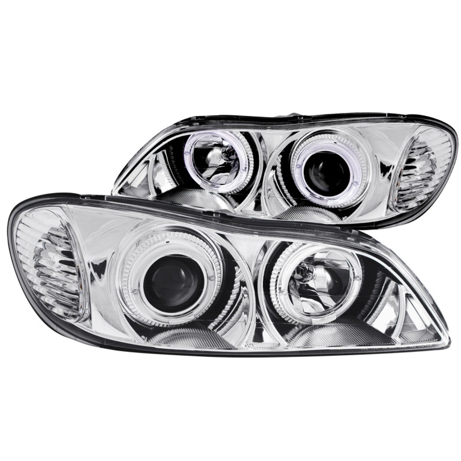 Chrome LED Halo Projector Headlights<br> 00-04 Infiniti I30