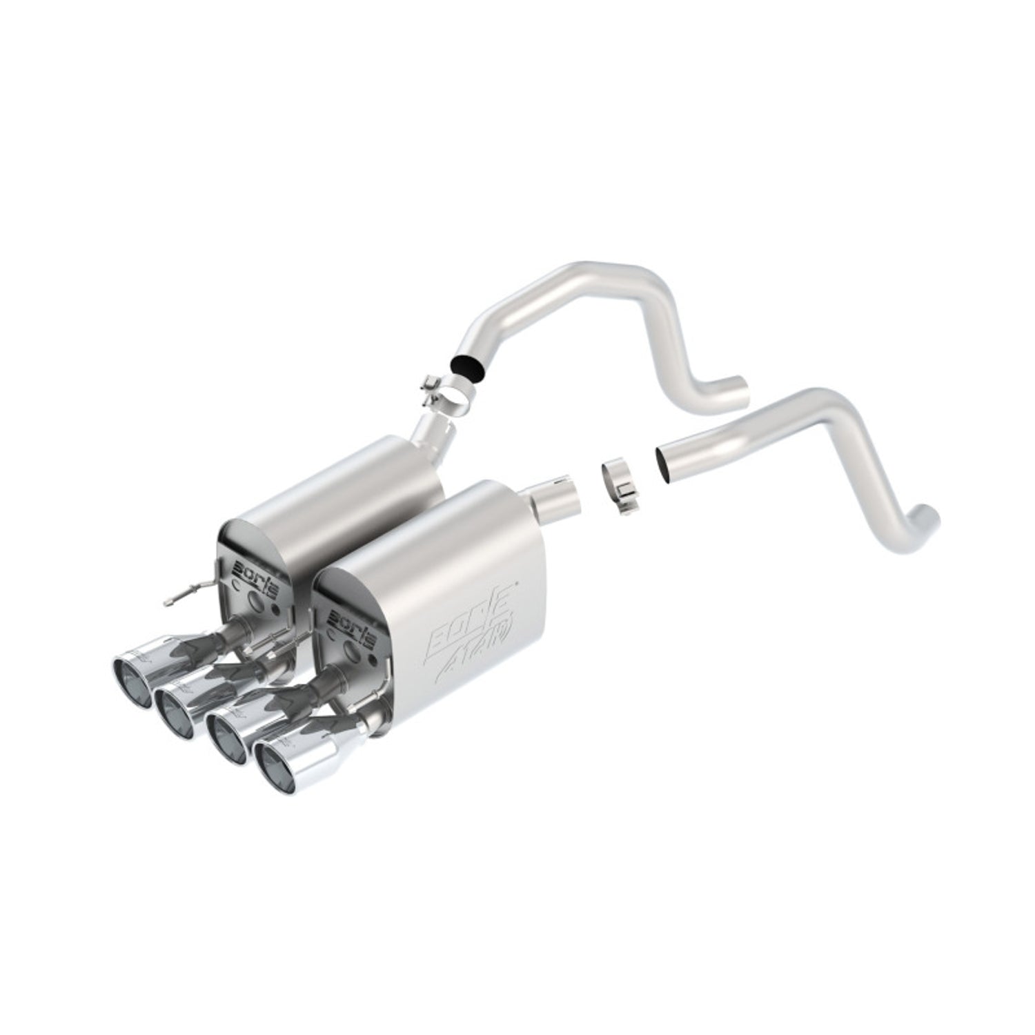 ATAK Axle-Back Exhaust System <br> 06-07 Chevy Corvette Base 6L V8 2008 6.2L