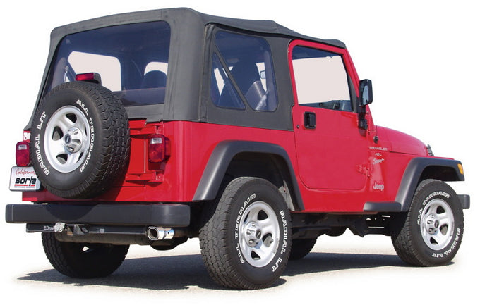 Touring Cat-Back Exhaust System <br> 00-06 Jeep Wrangler TJ 2.5L 4 Cyl./ 4.0L 6 Cyl.