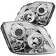 Chrome LED Halo Projector Headlights<br> 97-01 Honda Prelude