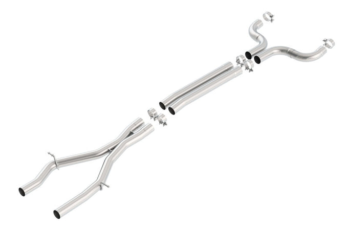 X-Pipe With Mid-Pipes Connection Pipes <br> 16-23 Chevy Camaro SS 6.2L V8 Coupe