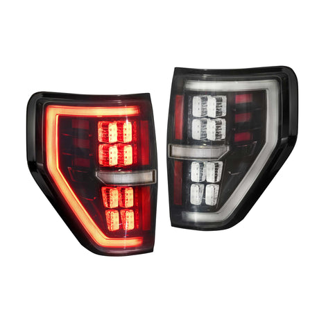 Pair Smoked XB LED Tail Lights <br> 09-14 Ford F150