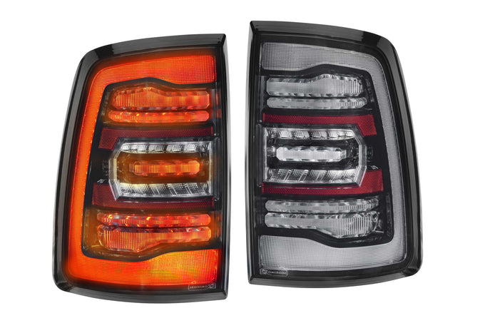 Pair / Smoked XB LED Tail Lights <br> 09-18 Dodge Ram, Gen 2
