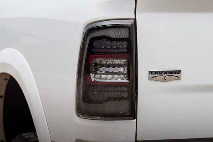 Pair / Smoked XB LED Tail Lights <br> 09-18 Dodge Ram, Gen 2
