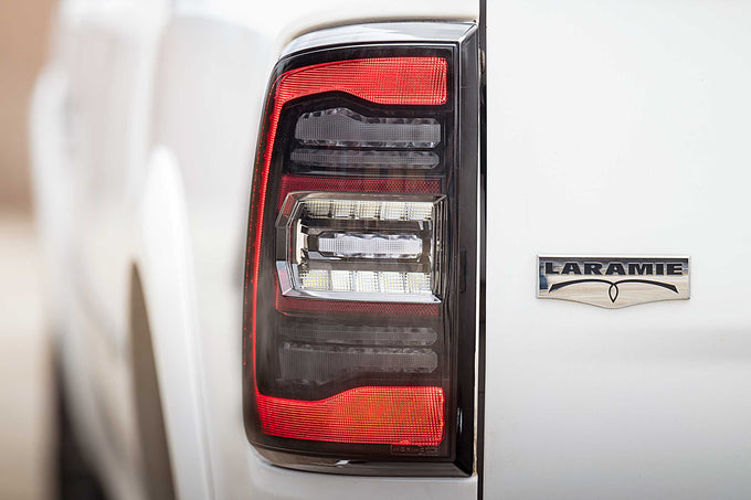 Pair / Smoked XB LED Tail Lights <br> 09-18 Dodge Ram, Gen 2