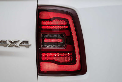 Pair / Red XB LED Tail Lights <br> 09-18 Dodge Ram, Gen 2