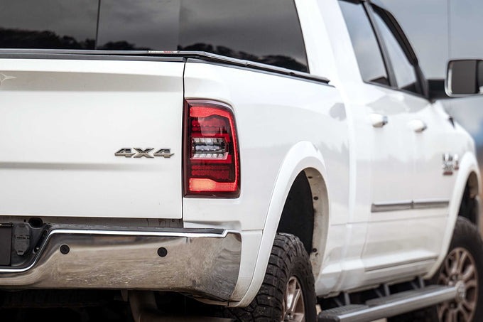 Pair / Red XB LED Tail Lights <br> 09-18 Dodge Ram, Gen 2