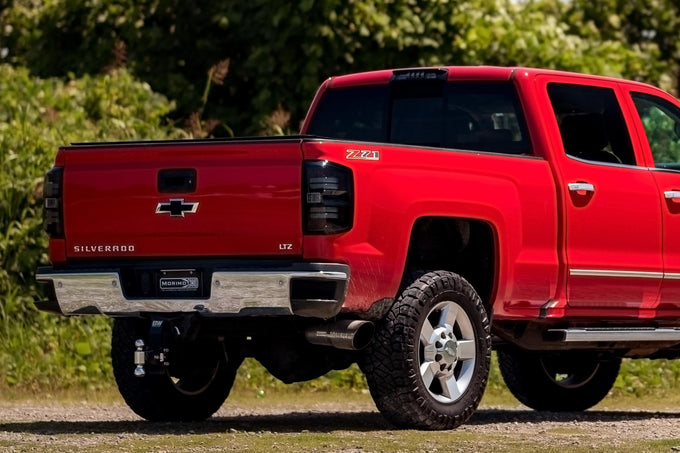 Pair / Smoked XB LED Tail Lights <br> 14-19 Chevy Silverado, Gen 3