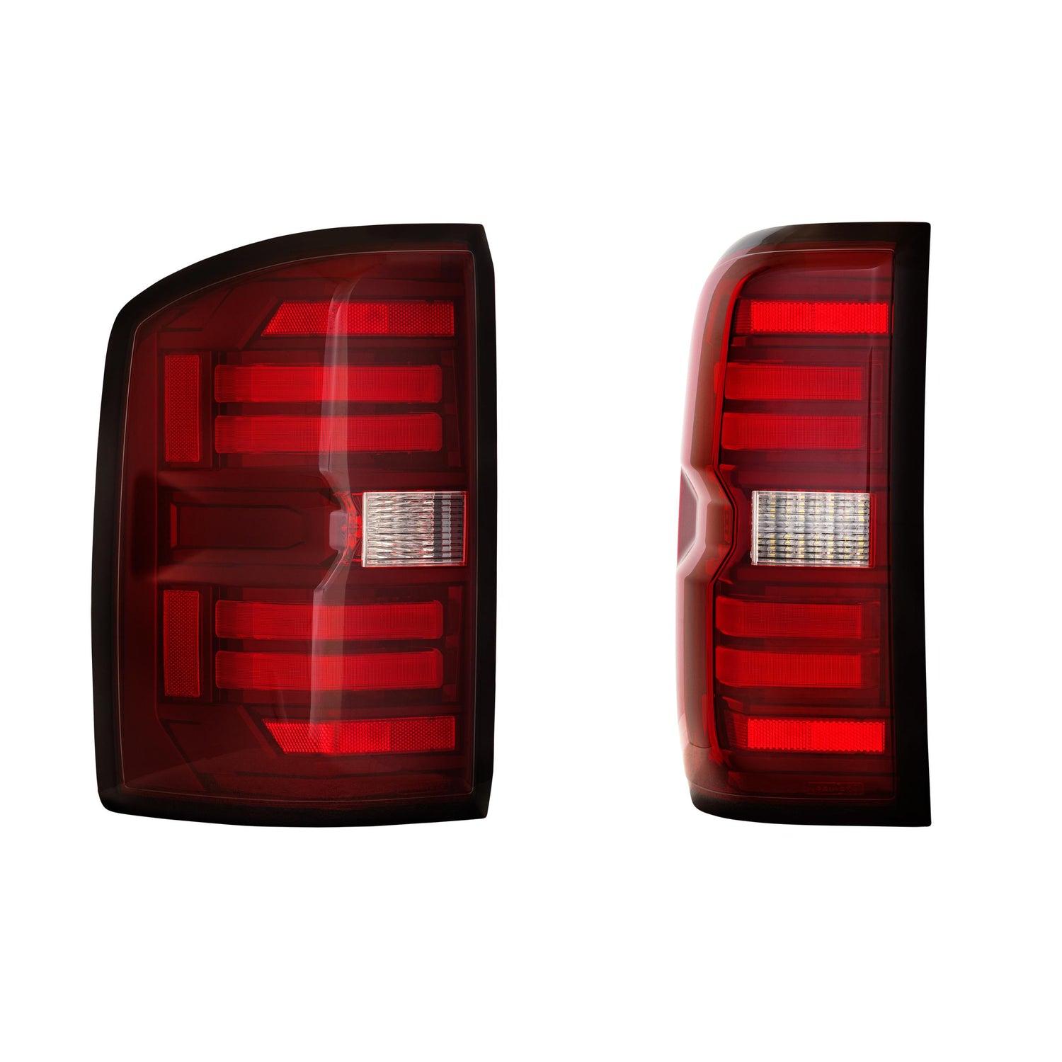 Pair / Red XB LED Tail Lights <br> 14-18 GMC Sierra 1500 2500HD / 3500HD