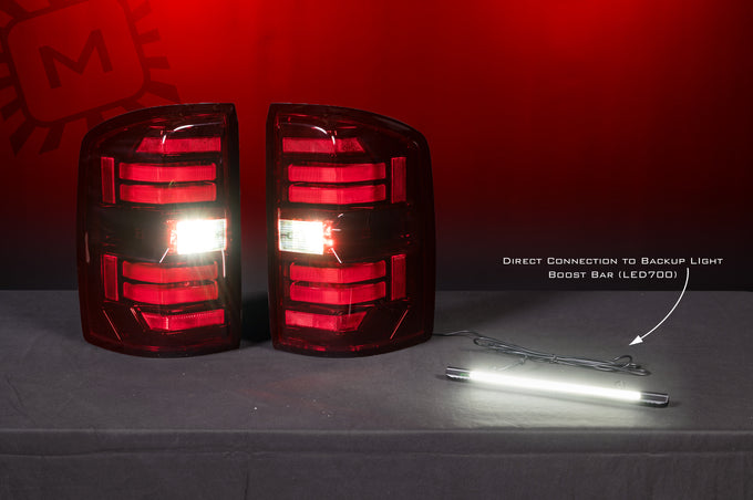 Pair / Red XB LED Tail Lights <br> 14-18 GMC Sierra 1500 2500HD / 3500HD