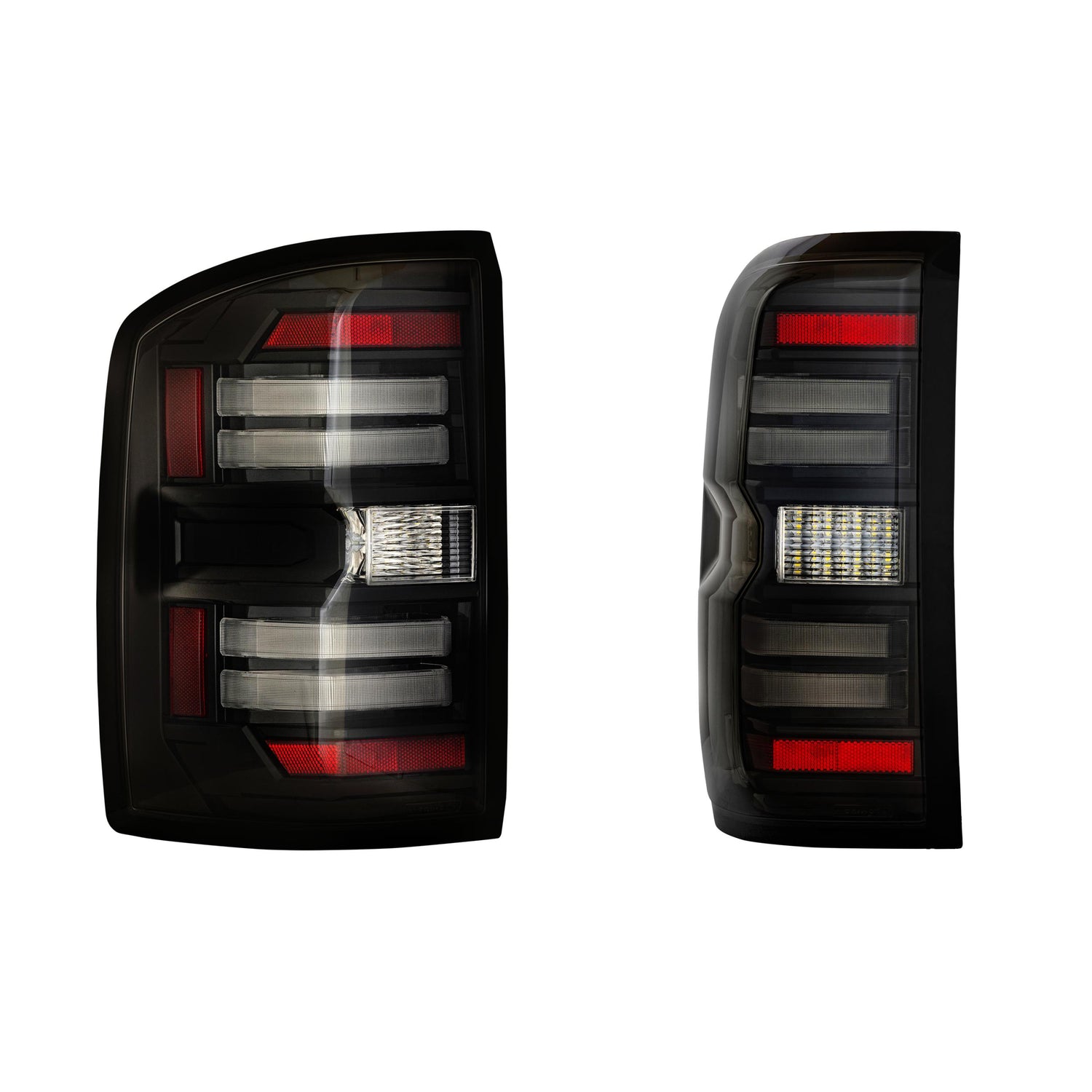 Pair / Smoked XB LED Tail Lights <br> 14-18 GMC Sierra 1500