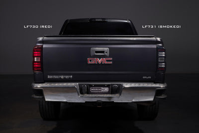 Pair / Smoked XB LED Tail Lights <br> 14-18 GMC Sierra 1500