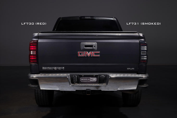 Pair / Smoked XB LED Tail Lights <br> 14-18 GMC Sierra 1500