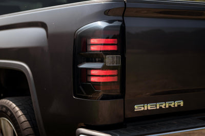 Pair / Smoked XB LED Tail Lights <br> 14-18 GMC Sierra 1500