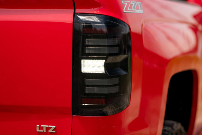 Pair / Smoked XB LED Tail Lights <br> 14-18 GMC Sierra 1500