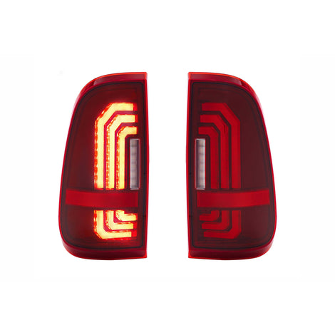 Pair / Red XB LED Tail Lights <br> 99-16 Ford Super Duty