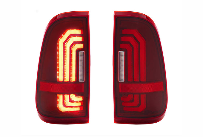 Pair / Red XB LED Tail Lights <br> 99-16 Ford Super Duty