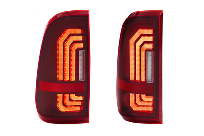Pair / Red XB LED Tail Lights <br> 99-16 Ford Super Duty