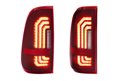 Pair / Red XB LED Tail Lights <br> 99-16 Ford Super Duty