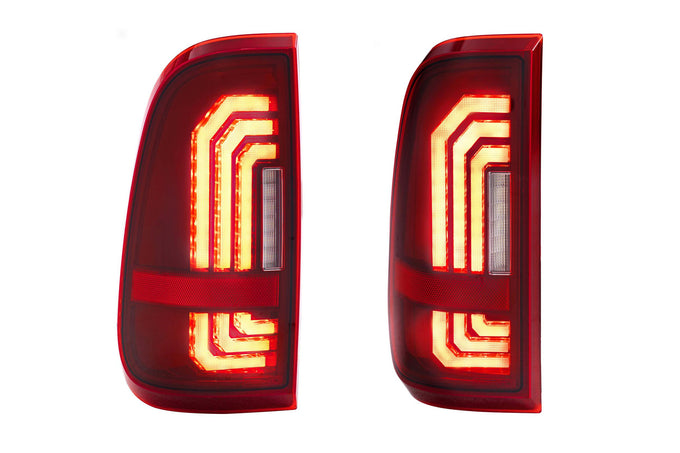 Pair / Red XB LED Tail Lights <br> 99-16 Ford Super Duty