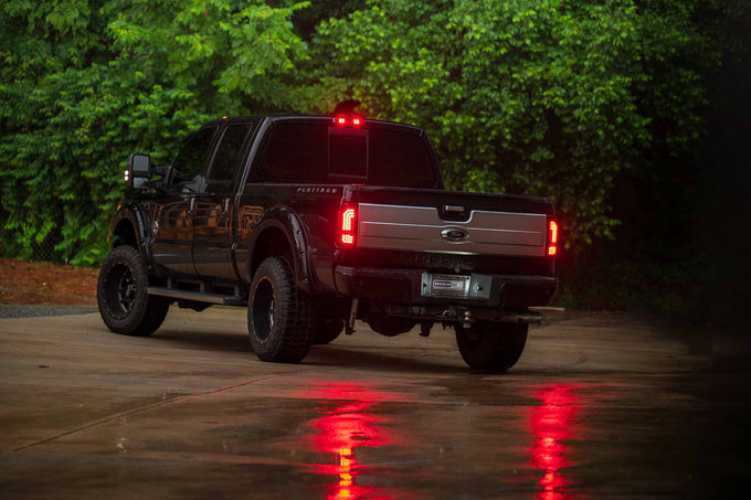 Pair / Red XB LED Tail Lights <br> 99-16 Ford Super Duty