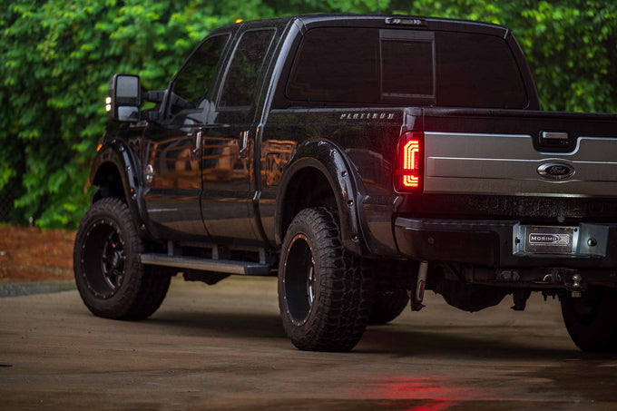 Pair / Red XB LED Tail Lights <br> 99-16 Ford Super Duty