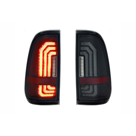 Pair / Smoked XB LED Tail Lights <br> 99-16 Ford Super Duty