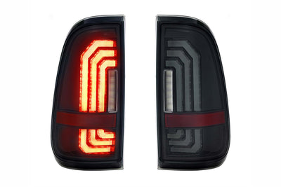 Pair / Smoked XB LED Tail Lights <br> 99-16 Ford Super Duty