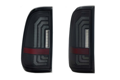 Pair / Smoked XB LED Tail Lights <br> 99-16 Ford Super Duty