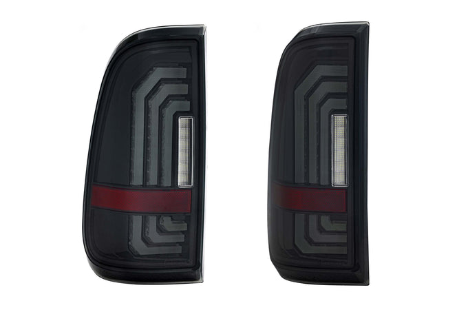 Pair / Smoked XB LED Tail Lights <br> 99-16 Ford Super Duty