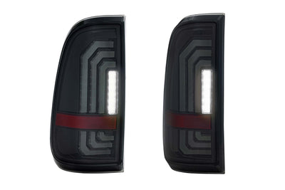 Pair / Smoked XB LED Tail Lights <br> 99-16 Ford Super Duty