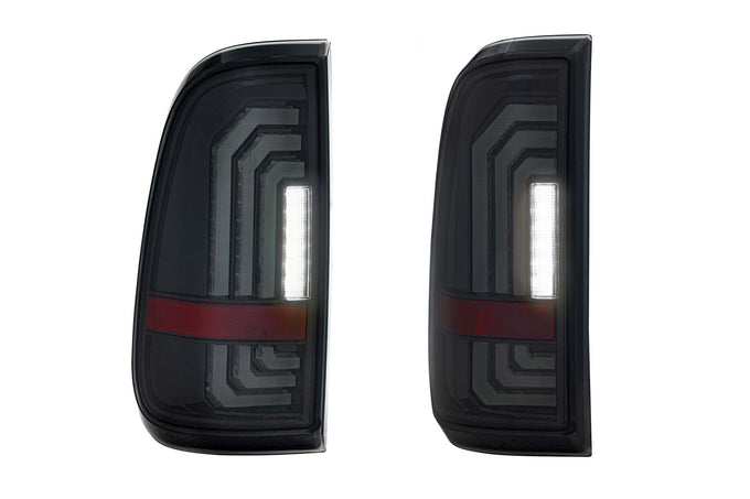 Pair / Smoked XB LED Tail Lights <br> 99-16 Ford Super Duty