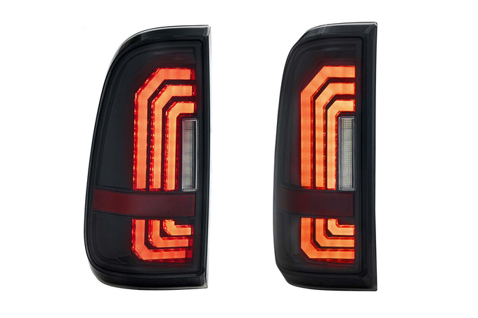 Pair / Smoked XB LED Tail Lights <br> 99-16 Ford Super Duty