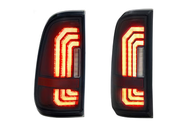 Pair / Smoked XB LED Tail Lights <br> 99-16 Ford Super Duty