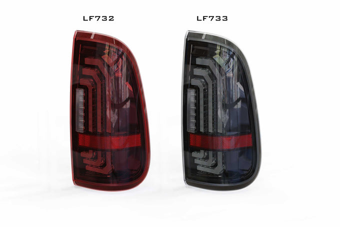 Pair / Smoked XB LED Tail Lights <br> 99-16 Ford Super Duty