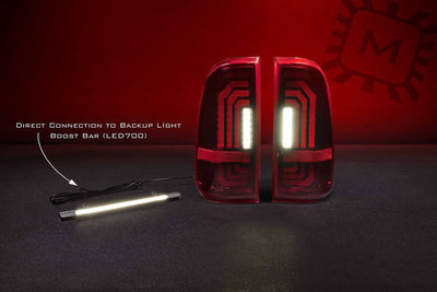 Pair / Smoked XB LED Tail Lights <br> 99-16 Ford Super Duty