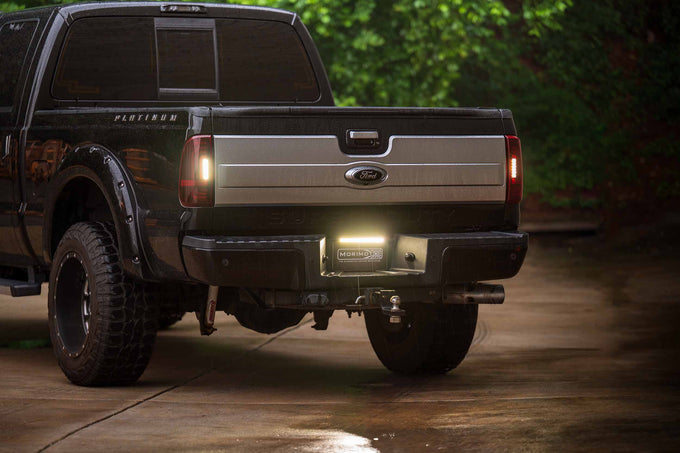 Pair / Smoked XB LED Tail Lights <br> 99-16 Ford Super Duty