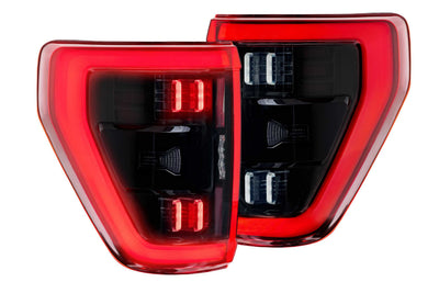 XB LED Tail Lights (Pair / BLIS / Red) <br> 21-24 Ford F150