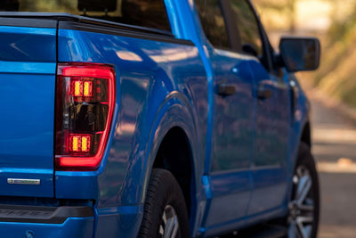 XB LED Tail Lights (Pair / BLIS / Red) <br> 21-24 Ford F150