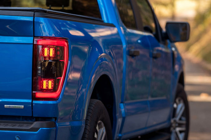 XB LED Tail Lights (Pair / BLIS / Red) <br> 21-24 Ford F150