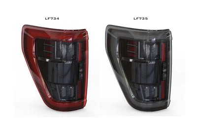 XB LED Tail Lights (Pair / BLIS / Red) <br> 21-24 Ford F150