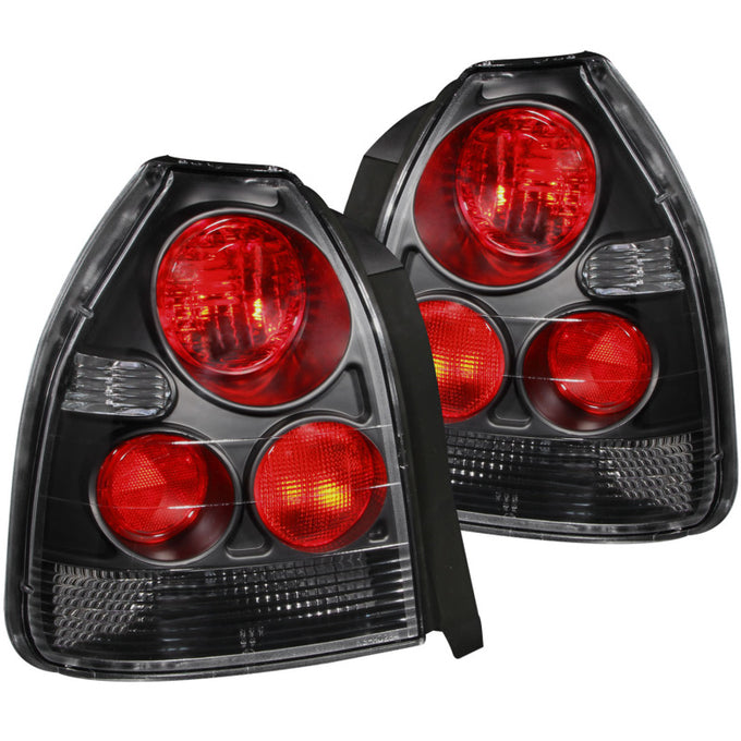 Black Taillights <br> 96-00 Honda Civic