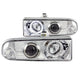 Chrome LED Halo Projector Headlights <br> 98-05 Chevy S-10 Blazer