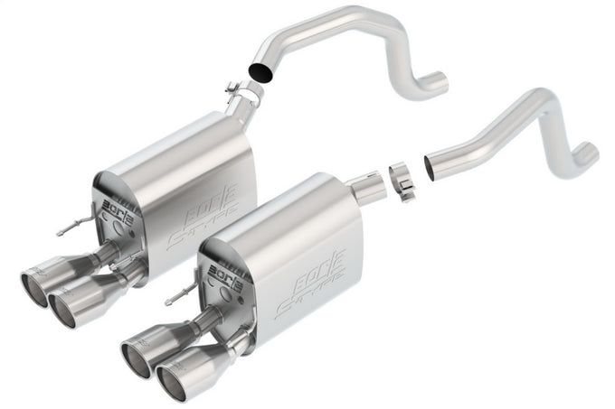 S-Type ll Axle-Back Exhaust System <br> 09-13 Chevy Corvette Base 6.2L V8