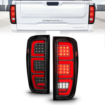 Black Full LED Bar Tail Light<br> 19-23 GMC Sierra 1500/2500HD/3500HD